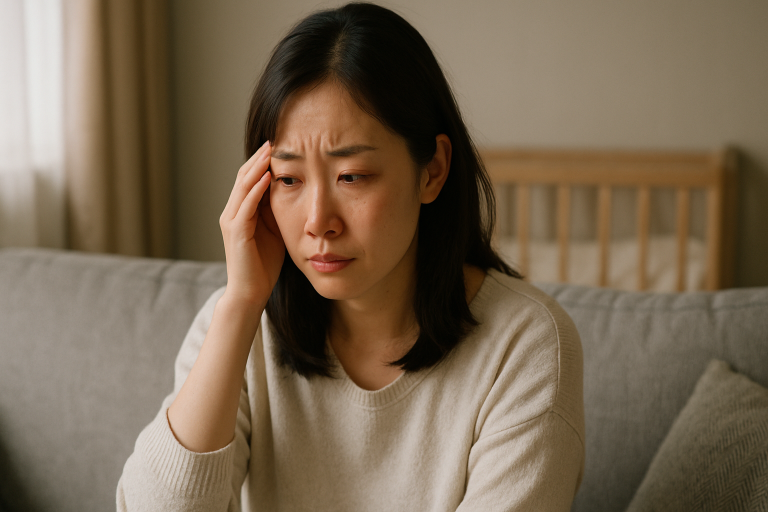 産後に涙が出るのはなぜ?<br>情緒不安定と向き合う方法